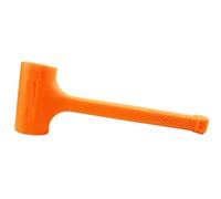 0.5-4LB Multifunctional Tool Blow Mallet Orange Soft Rubber Hammer Install Wood Flooring No Elasticity(3 LB)