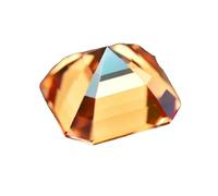 0.5-5.0Ct Orange Asscher Cut Moissanite Loose Stone For Vintage Style Ring Setting And Fine Jewelry Making
