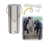 0.5-5 L Thicken 304 Stainless Steel Water Sampler Kit，River & Lake Surface Sampler Taking Water Sample Collection in The Field Rivers Lakes Reservoirs Oceans(4L-16x27cm)