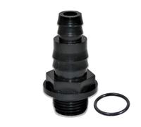 0.5″ BSP 2 Stepped Hosetail (Black) - Male Threaded Hose Tail Connector with O-Ring for Flexible Hose (13mm-20mm)