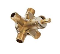 0.5 Inch Threaded Brass Shower Adapter Body with Multi Port Designs Bath Valves Suitable for Posi Temp Systems Solid Brass Adapter