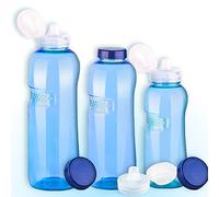 0.5 L + 0.75 L + 1 Tritan Drinking Water Bottles Bottle BPA - free 3 x Sports Bicycle Wellness