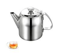 0.5 L Stovetop Coffee Pot Teapot, Stainless Steel Tea Kettle, Short Spout Cold Water Jug with Flip Lid for Restaurants, Conference Room, 4.7 X 3.7in (20 Oz)
