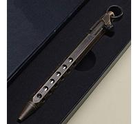 0.5 mm Brass Signature Pen, Retro Style Non-Slip Ballpoint Pen Portable Delicate Vintage Ballpoint Pen Executive Pens for Business Signature and Collection (Vintage Black)