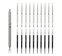 0.5 Pen Refill Compatible with Zenith,0.5mm Tip Fine Point Quick Drying Ink,Smooth Writing,4.3'',Black Ink,20Pcs