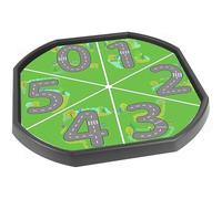 0-5 Road Numeracy Vinyl Tuff Tray Insert - 86 x 86 cm - Ideal for Large Tuff Spot Tuff Tray - Tuff Tray NOT Included