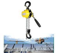 0.5 Ton Chain Hoist Manual Winch & Lever Block Hoist 1.5M/3M Ratchet Hand Lift Ideal for Warehouse Garage & Construction Use Heavy Duty 0.75 Ton Capacity