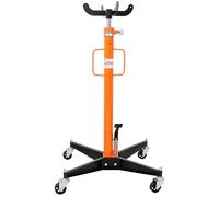 0.5-Ton Hydraulic Telescopic Transmission Jack, Heavy-Duty Under-Hoist Floor Jack with 360° Swivel Casters, Adjustable Saddle