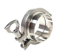 0.5" Tri Clamp x 19mm 3/4" Pipe OD + PTFE Strip SUS304 Sanitary Fitting Tri-Clamp Union Set Homebrew