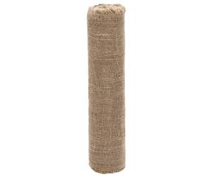 (0.5 x 10 m) vidaXL Jute Roll Burlap Ribbon Natural Hessian Ribbon Roll 100% Jute 200 gsm