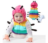 0-5 Years Baby Halloween Costumes Boys Girls Cartoon Animal Hooded Costume My First Halloween Fuzzy Warm Hooded Romper Cute Animal Costume for Toddler Baby Girl Boy
