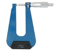 0-50MM 50-300MM Deep arch stand micrometer depth bow Measure Deep throat steel paper plate thickness outer diameter helical(Double round head,25-50MM 50MM)