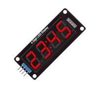 0.56" 4-Digit Seven-Segment LED Screen With SPI Interfaces Anti-Interference Design For Microcontroller Timing Projects Segment Display With Clock Colon