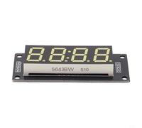 0.56-inch 4-Digit Common-Anode Seven-Segment LED Display Module for TM1637, RGB Color Options (Red/Green/Blue/Yellow/White), 8-Level Graysc(White)