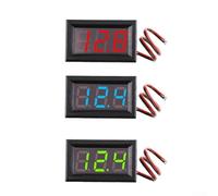 0.56 Inch Led Digital Voltmeter Dc 5v-120v Self Powered Voltage Gauge With Reverse Protection For Electric Vehicles And Industrial Equipment Red Green Optional Panel Mount Tester(blue)