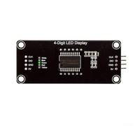 0.56 Inch TM1637 4-Digit RGB LED Clock Tube Display Module for Arduino, Common Anode Digital Seven-Segment Display with Adjustable Grayscale, 5V Con(Green)