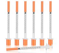 0.5cc Syringe 31G 5/16" 8mm, 0.5ml Lab Syringes, Individually Wrapped, Pack of 100