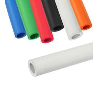0.5CM/0.2IN THK Pipe Insulation Foam Tube, 1M/3.28FT Length Foam Tubing Handle Grips for Gym Handle Protectors, Handle Grip Support, Water Pipe(White,25mm(1") ID)