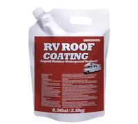 0.5Gal/64Fl.oz RV Roof Coating White,Waterproof RV Roof Sealan,Solar Reflective Sealant,Flexible Rubber Repair Coating for Trailers,Campers,Motorhomes Leak Repair