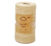 0.5KG SPOOLS EVERLASTO SINGLE TWIST SOFT COTTON MACRAME CRAFT TWINE 38/6 (4MM APPROX) (APRICOT)
