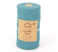 0.5KG SPOOLS EVERLASTO SINGLE TWIST SOFT COTTON MACRAME CRAFT TWINE 38/6 (4MM APPROX) (ETON BLUE)