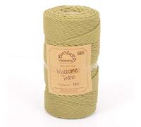 0.5KG SPOOLS EVERLASTO SINGLE TWIST SOFT COTTON MACRAME CRAFT TWINE 38/6 (4MM APPROX) (OLIVE)