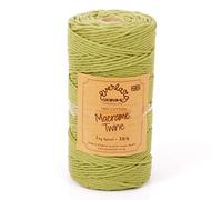0.5KG SPOOLS EVERLASTO SINGLE TWIST SOFT COTTON MACRAME CRAFT TWINE 38/6 (4MM APPROX) (SAGE GREEN)