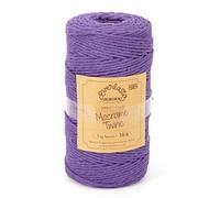0.5KG SPOOLS EVERLASTO SINGLE TWIST SOFT COTTON MACRAME CRAFT TWINE 38/6 (4MM APPROX) (VIOLET)