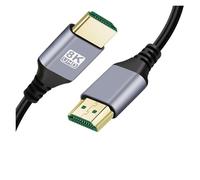 0.5M 1M 2M 3M 5M Nylon Braid 8K@60HZ 7680 * 4320 4K@120HZ 3840 * 2160 1080p HDR 48Gbps QFT V2.1 HDMI Compatible Male Extension Cable(3m)