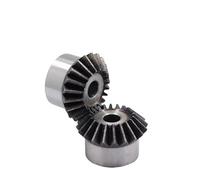 0.5M 1M Bevel Gear 15 16 18 20 22 25 30 35 40 Teeth 1:1 90 Degrees Metal Drive Gear 45# Steel Hardening 1Pcs(1M 18T (Bore 6mm))