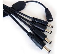 0.5M 4 Port Way Dc Power Cable Splitter 5.5mm X 2.1mm Cctv Camera Psu Adapter