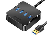 (0.5M) 4Ports USB3.0 Hub High-speed Expansion Dock USB Hub Multi-interface Converter for PC Laptop