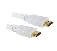 0.5M 50CM High Speed HDMI Lead Cable 3D HD Version 1.4 V1.4 White with Gold Connectors