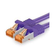 0.5m - Cat.7 network cable purple - 1 piece Gigabit Ethernet LAN cable 10000 Mbit s patch cable Cat7 cable S FTP PIMF shielding LSZH Cat.7 raw cable Rj45 plug Cat 6a - 1 x 0.5 meter