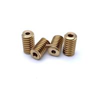 0.5M electronic starter Reduction Copper Worm 2.97mm 3MM Metal Spiral Gear 14mm Length MQXFCZUX