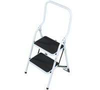 0.5m Folding Step Ladder Safety Stool 2 Tread Compact Anti Slip Rubber Steps