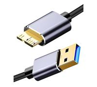 0.5M Hard Drive Cable USB 3.0 A to Micro B 10Gbps External Hard Drive Cable 4TB Compatible with Seagate FreeAgent Toshiba Canvio Western Digital LaCie WD Elements Maxtor for MacBook Pro/Air iPad/Table