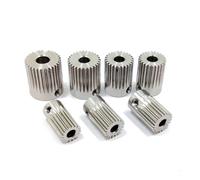 0.5M Precision Stainless Steel Gear 304 16/18/20/24/28 Teeth electronic starter Model Gear 5/6mm AUOQKQUT(8mm,24 Teeth-THICK 20mm)
