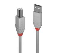 0.5m USB 2.0 Type A to B Cable, Anthra Line