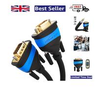 0.5m VGA Monitor Cable with Gold-Plated Connectors and Stable Performance