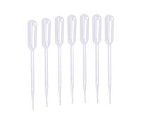 0.5ml Clear Plastic Fine Tip Dosing Disposable Dropper Transfer Liquids Pipetting Pipette 100 Pcs