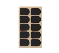 0.5mm/0.8mm10pcs Clarinet Mouthpiece Cushions Mouthpiece Patches Clarinet Mouthpiece Pads Cushion Pads For Clarinet Head (Color : Bk 0.5mm)
