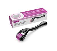 (0.5mm) Derma Roller System Titanium 540 Needles Micro Needling Derma Skin Roller with Storage Case Fit for Hair Beard Regeneration