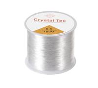 0.5mm Elastic Cord Clear Bracelet String - Invisible Beading Thread for Jewelry Making - 100 Metres
