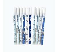 0.5mm Gel Ink Erasable Pen, Rollerball With Blue Ink, Kawaii Cartoon Design for Kids Students Office Gift (Baby Shark, 10pcs)