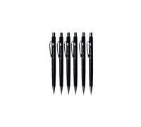 0.5mm (P205) Black P200 Series Automatic Mechanical Draughting Pencil Refillable Lead Eraser P205-A (Pack Of 6)