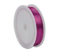0.5mm Soft Aluminum Craft Wire 164ft/50m Roll - Bendable Wire For Jewelry Making, Wire Wrapping, Beading, Sculpture, Model Making & Floral Arrangements(Color:Rose Red)