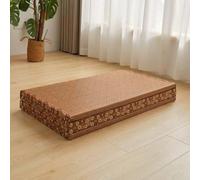 0.5mm Thick Japanese Traditional Tatami Mat, Natural Coconut Fiber Foldable Floor Mattress Meditation Mat for Sleeping, Sitting, Yoga, Relaxing, Zen