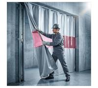 0.5mm Thick Welding Curtain, Flame-retardant Door Curtain, Workshop Partition, Fireproof and Fire-resistant Isolation(8x3m/26x10ft)