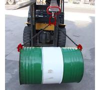 0.5t Chain Drum Lifter for Forklift Hoist Crane, Drum-Pail Handling Equipment Self-Lock Hook, Industrial Lifting Chains 30 & 55 Gallon Metal Barrel
